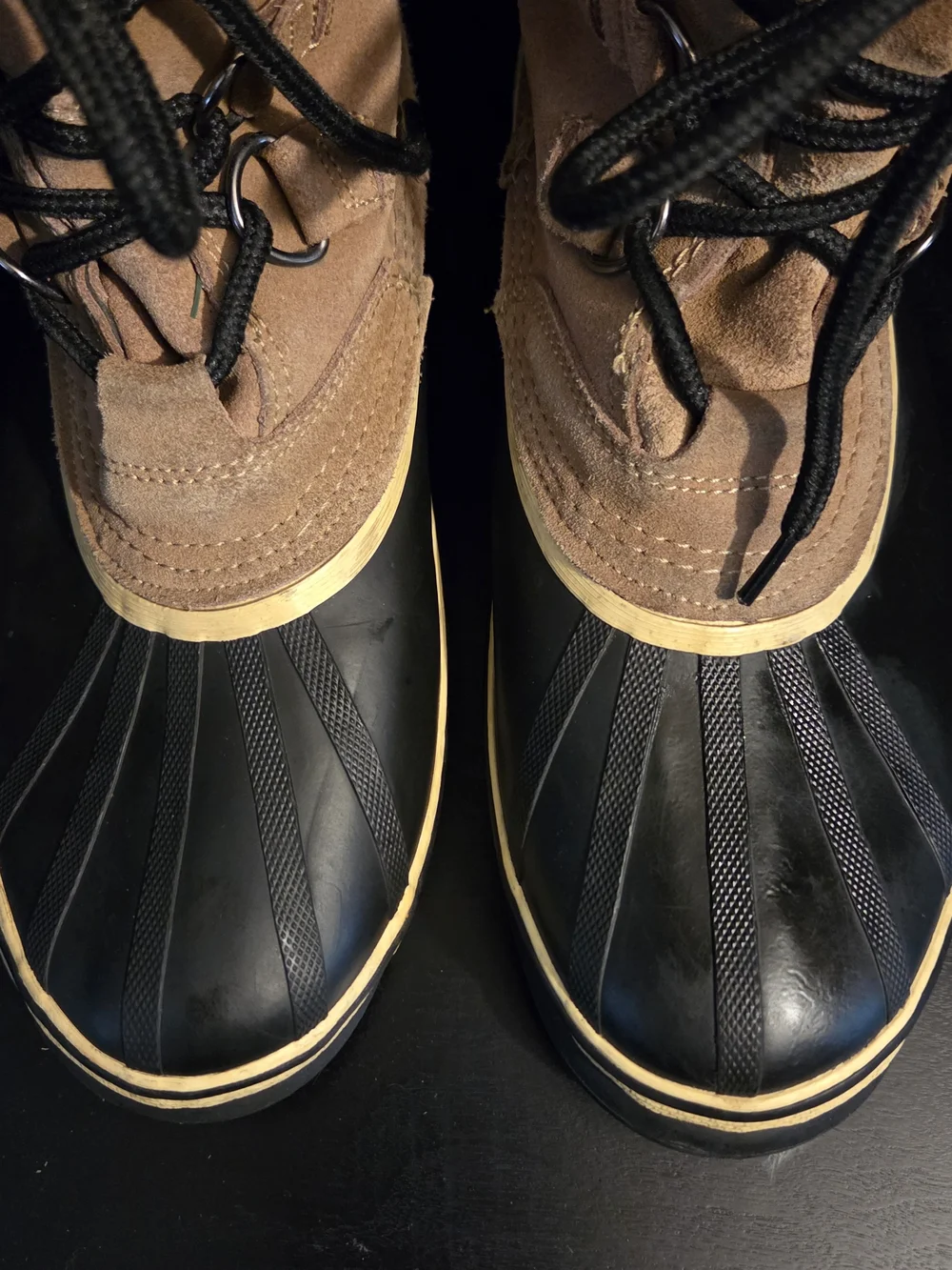 3M Thinsulate Insulated Brown Winter Boots for Men Size 11